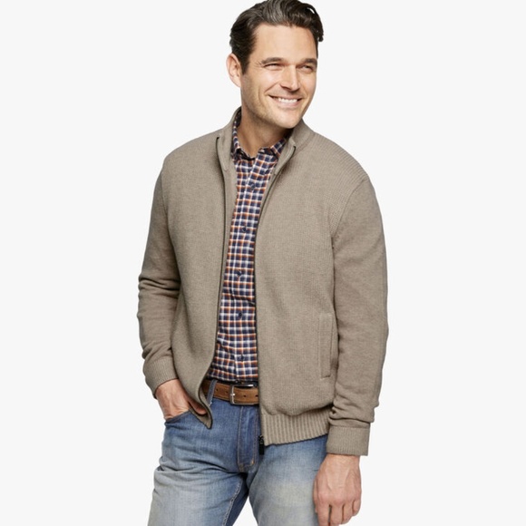 Johnston & Murphy Other - Johnston & Murphy Faux Fur Lined Zip Sweater XXL